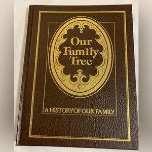 Brown and Gold Family Tree Book